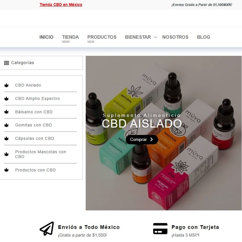 Sitio Tienda CBD